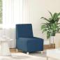 Preview: Sofa Stuhl Hellgrau 55 cm Stoff 2 pcs Blau 55 x 74 x 82 cm