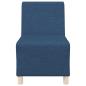 Preview: Sofa Stuhl Hellgrau 55 cm Stoff 2 pcs Blau 55 x 74 x 82 cm