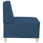 Preview: Sofa Stuhl Hellgrau 55 cm Stoff 2 pcs Blau 55 x 74 x 82 cm