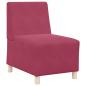 Preview: Sofa Stühle 2 pcs Weinrot 55 x 74 x 82 cm Samt