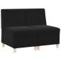 Preview: Sofa Stühle 2 pcs Schwarz 55 x 74 x 82 cm Samt