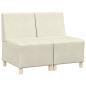 Preview: Sofa Stühle 2 pcs Creme 55 x 74 x 82 cm Samt