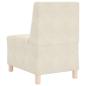 Preview: Sofa Stühle 2 pcs Creme 55 x 74 x 82 cm Samt