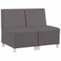 Preview: Sofa Stühle 2 pcs Grau 55 x 74 x 82 cm Kunstleder