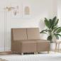 Preview: ARDEBO.de - Sofa Stühle 2 pcs Cappuccino 55 x 74 x 82 cm Kunstleder