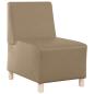 Preview: Sofa Stühle 2 pcs Cappuccino 55 x 74 x 82 cm Kunstleder