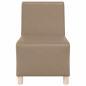 Preview: Sofa Stühle 2 pcs Cappuccino 55 x 74 x 82 cm Kunstleder