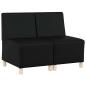 Preview: Sofa Stühle 2 pcs Schwarz 55 x 74 x 82 cm Kunstleder