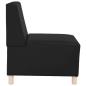 Preview: Sofa Stühle 2 pcs Schwarz 55 x 74 x 82 cm Kunstleder