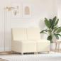 Preview: ARDEBO.de - Sofa Chiar 2 pcs Creme 55 x 74 x 82 cm Cordstoff