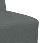 Preview: Modulares Armfreies Sofa 3 Stk. Dunkelgrau Stoff