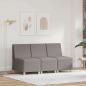Preview: ARDEBO.de - Sofa Stuhl Hellgrau 55 cm Stoff 3 pcs Taupe 55 x 74 x 82 cm