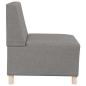 Preview: Sofa Stuhl Hellgrau 55 cm Stoff 3 pcs Taupe 55 x 74 x 82 cm