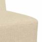 Preview: Sofa Stuhl Hellgrau 55 cm Stoff 3 pcs Creme 55 x 74 x 82 cm