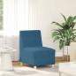 Preview: Sofa Stühle 3 pcs Blau 55 x 74 x 82 cm Samt