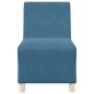 Preview: Sofa Stühle 3 pcs Blau 55 x 74 x 82 cm Samt