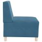 Preview: Sofa Stühle 3 pcs Blau 55 x 74 x 82 cm Samt