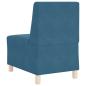 Preview: Sofa Stühle 3 pcs Blau 55 x 74 x 82 cm Samt