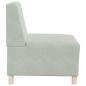 Preview: Sofa Stühle 3 pcs Hellgrau 55 x 74 x 82 cm Samt