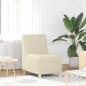 Preview: Sofa Stühle 3 pcs Creme 55 x 74 x 82 cm Kunstleder