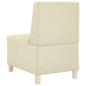 Preview: Sofa Stühle 3 pcs Creme 55 x 74 x 82 cm Kunstleder