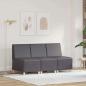 Preview: ARDEBO.de - Sofa Stühle 3 pcs Grau 55 x 74 x 82 cm Kunstleder