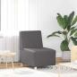 Preview: Sofa Stühle 3 pcs Grau 55 x 74 x 82 cm Kunstleder
