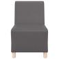 Preview: Sofa Stühle 3 pcs Grau 55 x 74 x 82 cm Kunstleder