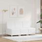 Preview: ARDEBO.de - Sofa Stühle 3 pcs Weiß 55 x 74 x 82 cm Kunstleder