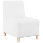 Preview: Sofa Stühle 3 pcs Weiß 55 x 74 x 82 cm Kunstleder