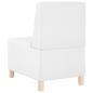 Preview: Sofa Stühle 3 pcs Weiß 55 x 74 x 82 cm Kunstleder