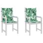 Preview: Stuhlkissen 2 pcs Blattmuster 100 x 50 x 3 cm Oxford Stoff