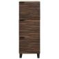 Preview: Highboard Nussbaum Holz mit Regal Sonstiges mit Speicher mit Tür Braun 40 x 33.5 x 110 cm