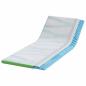 Preview: Matratzenpads Weiß und Grün 80 x 200 cm