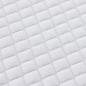 Preview: Matratzenpads Weiß 200 x 200 cm 100% Polyester Jacquardstoff
