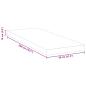 Preview: Matratzentopper aus Memory-Schaum 80 x 200 cm Thick Weich Weiß