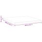 Preview: Matratzentopper aus Memory-Schaum 200 x 200 cm Thick Weich Weiß