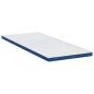Preview: Matratzenpads Weiß und Blau 70 x 200 cm