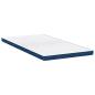 Preview: Matratzenpads Weiß und Blau 100 x 200 cm
