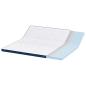 Preview: Matratzenpads Weiß und Blau 180 x 200 cm