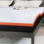Preview: Matratzen Weiß, Grau 200 x 200 cm 100% Polyester Jacquardstoff