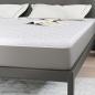 Preview: Kokosnuss Topper Weiß 200 x 200 cm Jacquard-Stoff