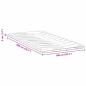 Preview: Matratzenpads Weiß 100 x 200 cm Nicht klebendes Polyester
