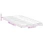 Preview: Matratzenpads Weiß 120 x 200 cm Nicht klebendes Polyester