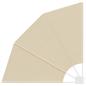 Preview: Balkon Sichtschutz Beige 115 x 115 cm Stoff