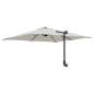 Preview: Gartenparasol Sandfarbe 248.5 x 247.5 x 160 cm Stoff