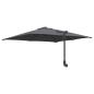 Preview: Gartenparasol Anthrazit 248.5 x 247.5 x 160 cm Stoff