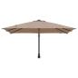 Preview: Gartenparasol Taupe 248.5 x 247.5 x 160 cm Stoff