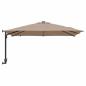 Preview: Gartenparasol Taupe 248.5 x 247.5 x 160 cm Stoff