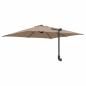 Preview: Gartenparasol Taupe 248.5 x 247.5 x 160 cm Stoff